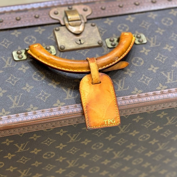 Authentic Vintage Louis Vuitton Monogram Hard Travel Case Trunk Alzer 80 & certi - Picture 2 of 16
